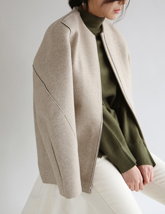 wool plan jacket